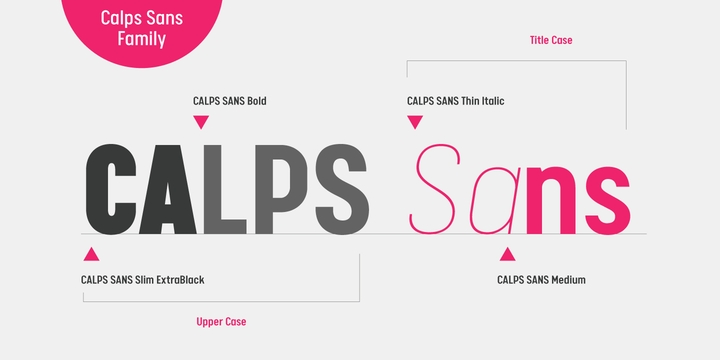 Calps Sans Medium Font preview